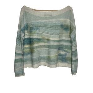 Anthropologie Troubadour Womens Alpaca Wool Sweater Small Frosted Horizon Blue
